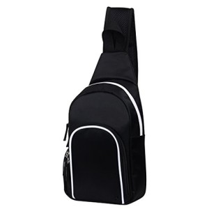 Custom Logo Fashion Black Shoulder Cross Bag Sling Bag For Men&Women Crossbody Off Duty Portable Bag