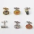 Import Custom Logo Metal Cuff Links And Tie Clip Mens Suit Shirt Cufflinks from China