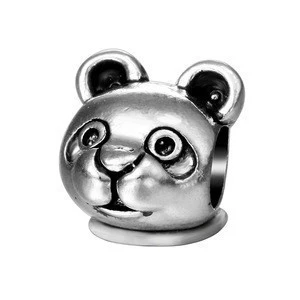 Custom Made Wholesale Sorority Charms Fit Women Bracelet Antique Silver Alloy DIY Animal Metal Beads For Jewelry Making