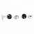 Import Custom Metal Garment Rivet With Enameled Black Color And Strass from China