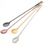 Custom metal stir twisted stainless steel stirrer bar bartender cocktail stirring long handle mixing spoon for barware