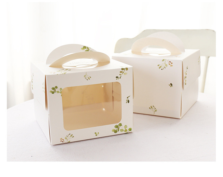 Buy Custom Printed Cardboard Paper Cake Box With Window/handle from ...