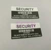 custom printed silver VOID label tamper proof security packaging sticker electric packing seal warranty label stickers