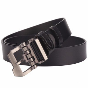 Custom Private label Fashion Pin Buckle Genuine Leather Belt For Men