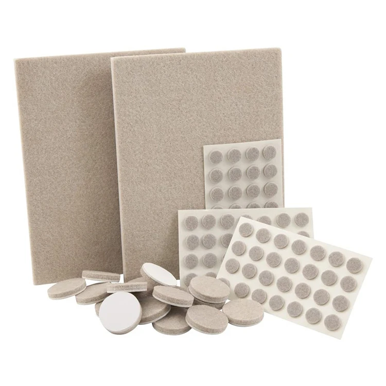 custom protect floor reduce noise anti-slip furniture felt pads Self-adhesive felt furniture pads