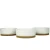 Import Custom Round shape modern white ceramic succulent pot with bamboo tray from China