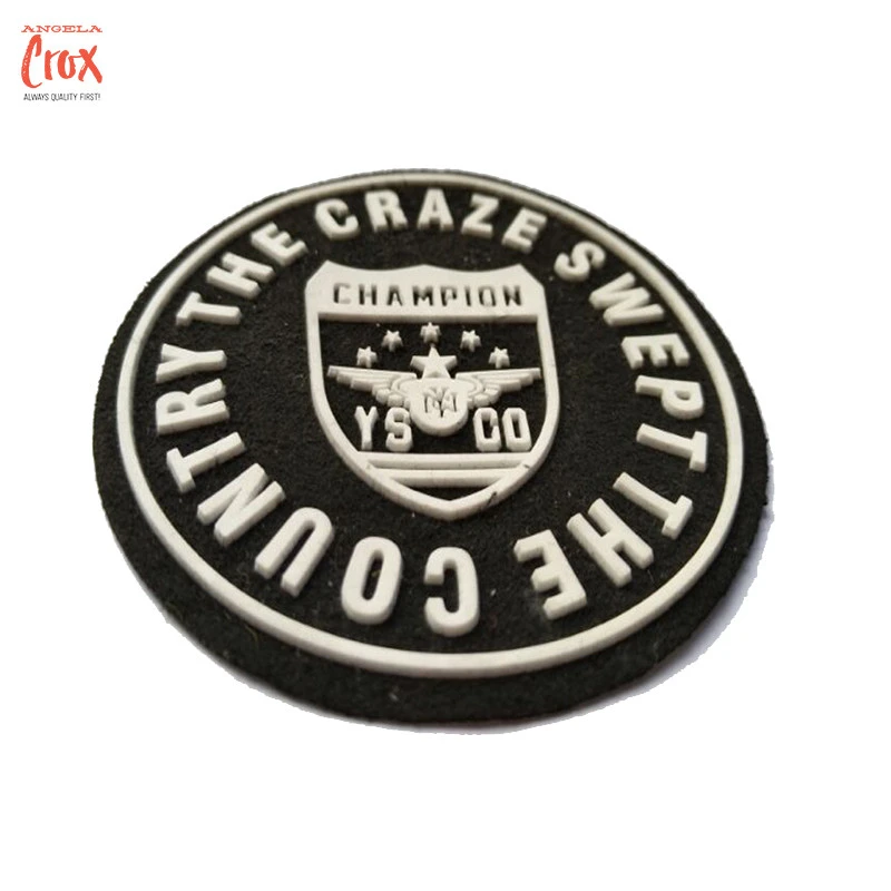 Custom Thicken Heat Transfer Garment Label 3d silicion logo for Iron On Cloth Sticker