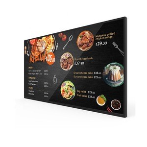 Customized 49 inch wall mounted media player advertising screen display android digital display