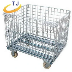 Customized design supermarket metal storage crate
