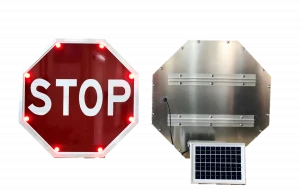 Customized Octagonal Solar LED Flashing Stop Sign
