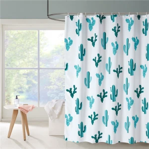 Customized Polyester Waterproof Shower Curtain