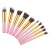 Import Cute Pink 7 pcs Animal Hair Cylinder Makeup Brush Set from China