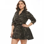 da12a30  ladies beading ball gown skirt with belt  camouflage 5xl 2020  plus size women clothing