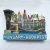 Import denmark hungary budapest architecture souvenir gift home decoration 3D fridge magnet from China