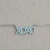 Import Designer jewelry! XOXO letter micro pave CZ lariat Necklace (PES-N10013) from China