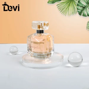 Devi Wholesale Private label15ml 100ml luxury class cap empty  round fancy perfume glass bottle for sale elegant perfume bottles