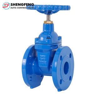DIN F4 GGG50 DN100 resilient seated ductile iron gate valve