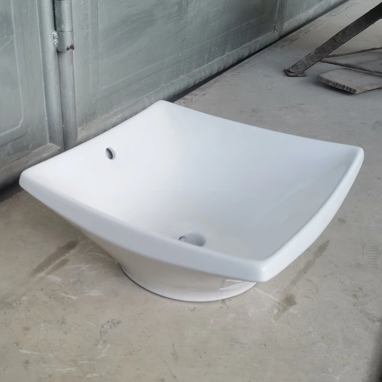 Dining room irregular shape ceramic wash hand basins sink