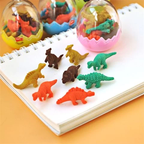 Dinosaur Eggs Eraser Korea Creative Cartoon Rubber Novelty Erasers Children Gift Toy