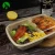 Import Disposable Bento Food 2 Compartment Paper Rectangle Tray Plate from China