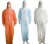Import Disposable coveralls workwear with hood micoropous coveralls from China