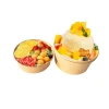 Disposable Printed Custom Paper Bowl Biodegradable Wholesale Salad Bowl Food grade Take Away Bowl