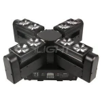 Dj club use 8pcs 12w Cross Cyclones of the infinite LED Moving Head RGWB 4 in 1 Mini Stage Light