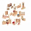 Doll House  Mini Wooden Furniture Toys Set