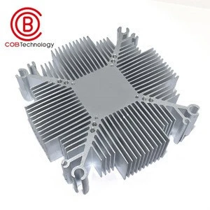 Dongguan manufacturer custom 89*89*25mm sunflower  aluminum extrusion led heat sink