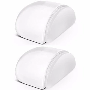 Door stop - transparent bottom door stoppers For protection of walls and furniture, by gluing Easy to install