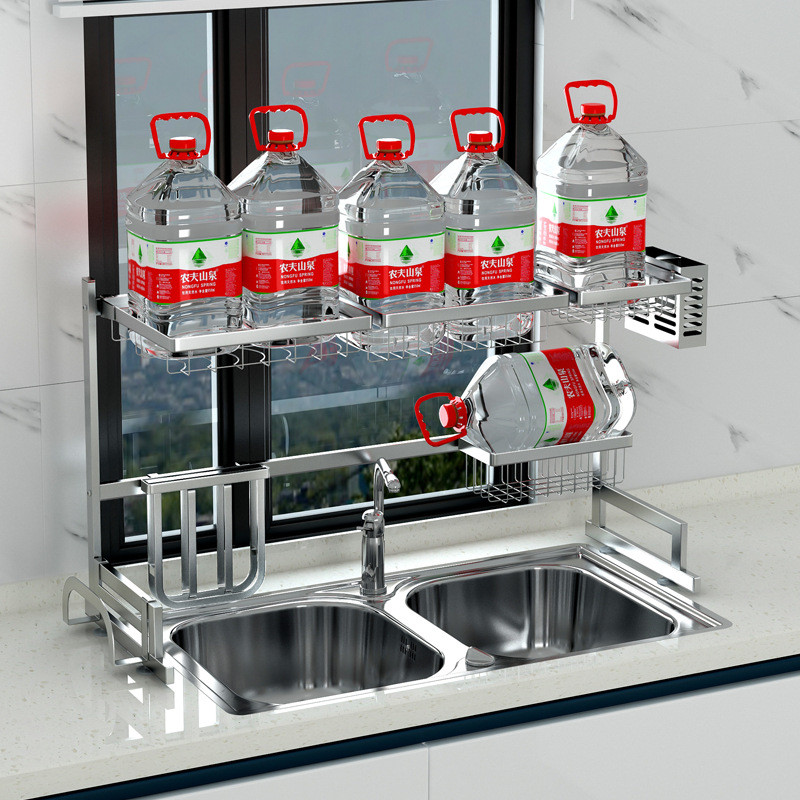 Buy Double Dish Rack Dryer Rack Kitchen Storage Supplies from Shenzhen ...