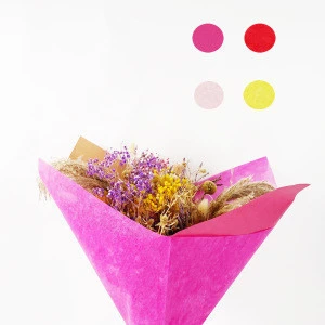 Double Kraft Paper PLA  Non Woven floral sleeves for fresh cut flower and dry flower