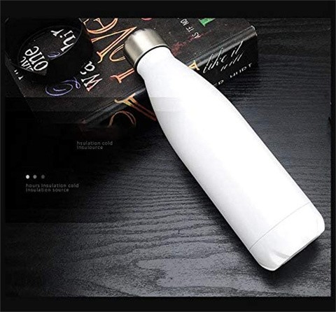 Buy Double Wall Cola Shaped Bottle Stainless Steel Vacuum Cola Water ...