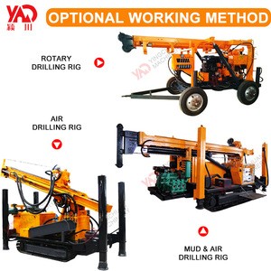 Drill diamond core rotary small trailer borehole truck mounted machine used 150m soil testing water well drilling rig for sale