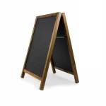 Drink Industry and Shops Outdoor Roadsides Advertising A-Frame Displaying  Wooden Chalkboard