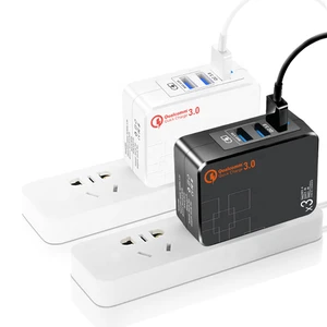 Durable 3 USB Wall Travel Charger 30W QC3.0 Multi Port Cell Phone Super Fast Mobile Charger