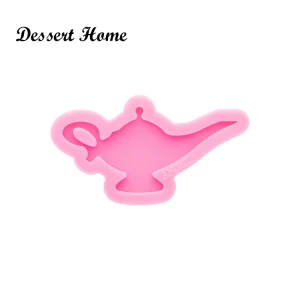 DY0627 Shiny genie lam Keychain / Necklace Dangle Silicone Mold Jewelry Epoxy Mould Not sticky Resin Crafting Tools
