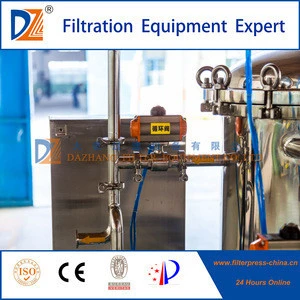 DZ Stainless steel filter press candle filter machine for oil food industrial