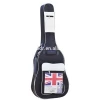 E14 national flag decorated high quality guitar case bass bag for music instrument package