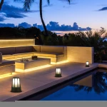 E27 outdoor Front Door Chapiter Light Garden Fence Park Pillar landscape Villa column lamps Pathway Lawn Post Lamps