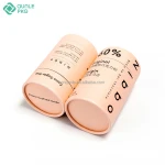 eco friendly cardboard tube protein packaging protein powder container 500g