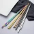 Import eco friendly gold custom engraved metal korean colored black stainless steel chopsticks with logo from China