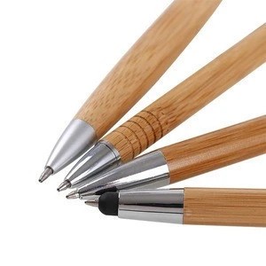 Eco friendly promotional custom bamboo stylus pen
