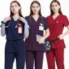 Eco-friendly Soft Fabric hospital uniforms jogger woman nurse medical scrubs sets
