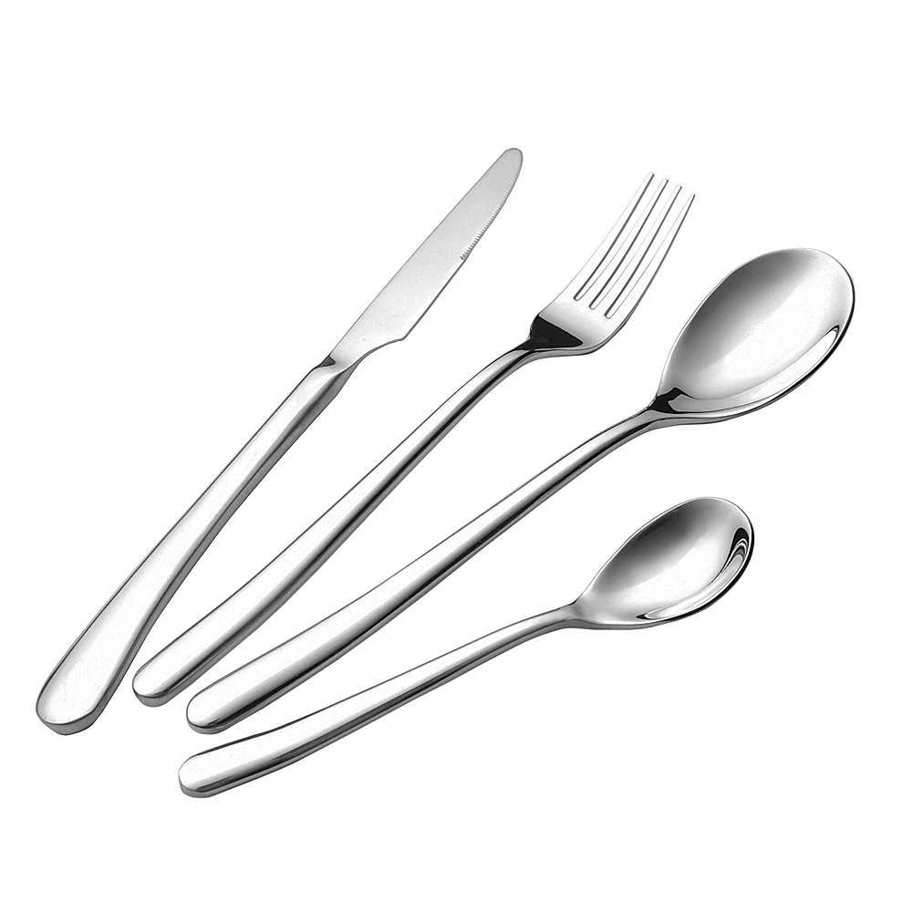 Eco-friendly Stainless Steel  All  Black Plated Cutlery Set