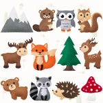 Educational DIY Sewing toys Felt Plush Animals Craft Kit children felt diy sewing kit for kids girls boys