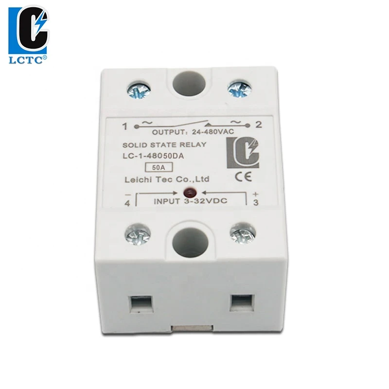 Electrical Equipment DC Control AC SSR Relay Single Phase Solid State Relay 50A