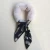 Import Elegant beautiful real fashion rex rabbit fur scarf ladies warm with silk neck scarves  korean style from China
