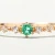 Import Elegant Gemstone Jewelry 14K Gold Natural Emerald Rings Ladies Gold Finger Ring Design from China