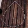 Elegant Simple 925 Sterling Silver Pendant Necklace Jewelry Choker Collars Necklace For Women